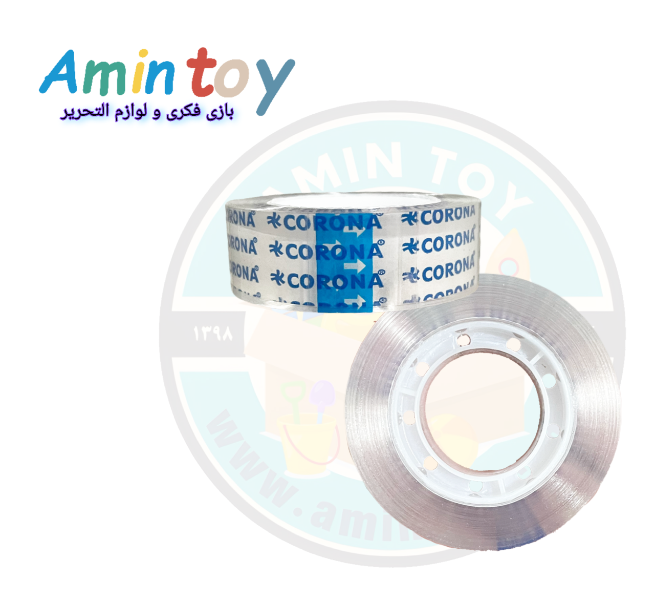 نوار چسب شفاف کرونا ۳۶ یارد