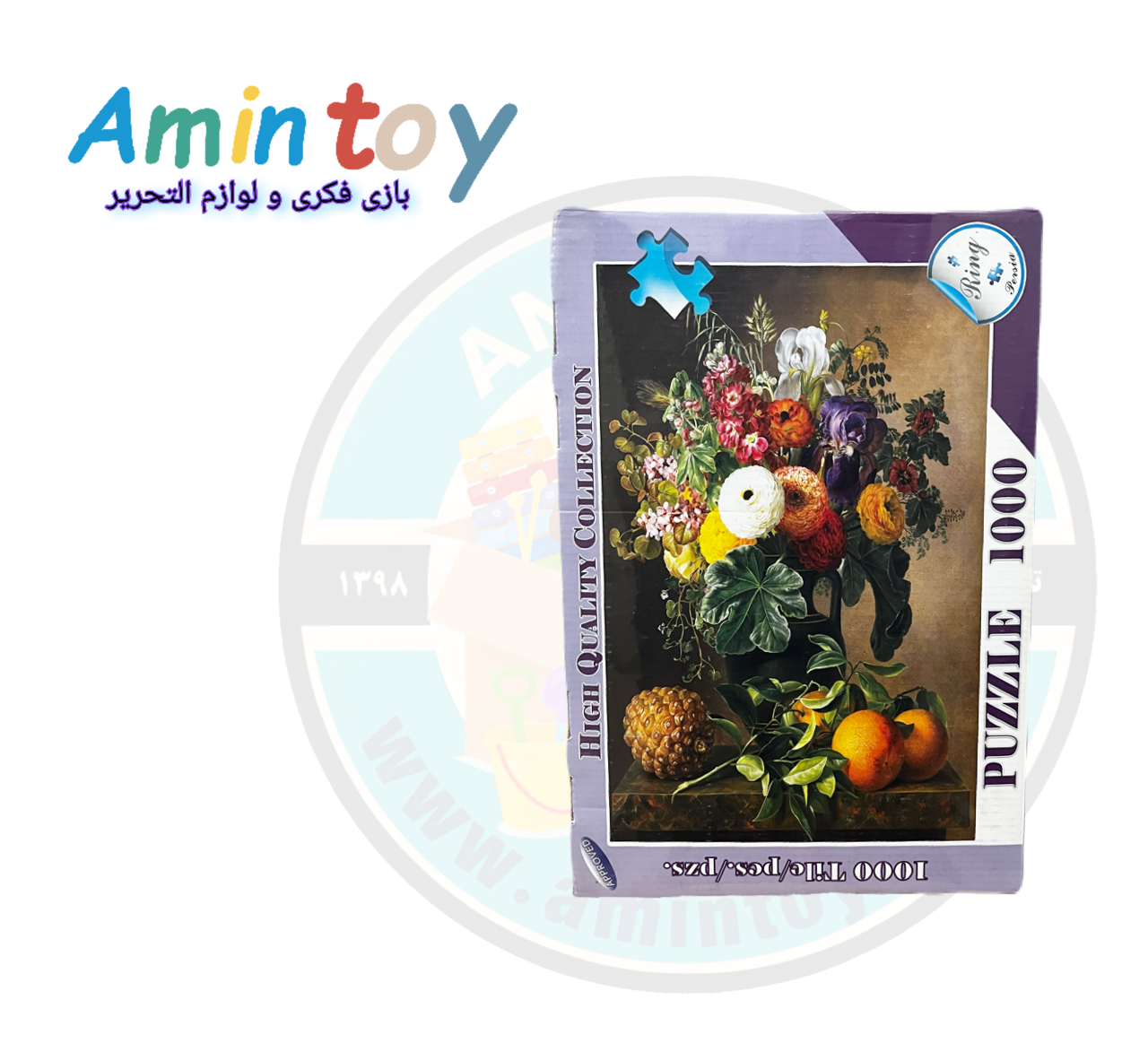 پازل 1000 تکه طرح گل و میوه
