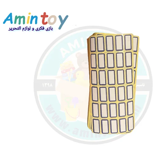 برچسب اسم دور آبی سایز کوچک ۱۰ عددی